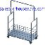 Stainless Valet Trolley For Guest Laundry รถเข็นกระเป๋า 002-UC-069,Xe đẩy hành lý,ឥវ៉ាន់ Trolley,行李車,Luggage Trolley