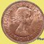 เหรียญ เงินตรา ประเทศ สหราชอาณาจักรบริเตนใหญ่และไอร์แลนด์เหนือ ½ Penny (Elizabeth II. w/o BRITT OMN) 1967