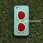 iPhone6 เคสยางซิลิโคนแว่น สีเขียว