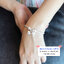สร้อยข้อมือเงินแท้สุโขทัย ลายสามเสากลม ร้อยตุ้งติ้งหัวใจ หนัก 3 สลึงตัน(เนื้อเงินแท้)
