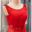 รหัส ชุดราตรีคนอ้วน : BB010 ชุดราตรียาวสีแดง ชุดไปงานแต่งตกแต่งลูกไม้ ชุดแซกพร้อมส่ง ใส่เป็นชุดเดรสออกงานสวยมากๆ ค่ะ