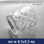แก้ว Ripple Rock glass with Square Net 340 มล. RJ227RO12 (1กล่อง6ใบ)
