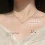 สร้อยเงินแท้พร้อมจี้92.5% จี้ประดับเพชร cz งานน่ารักๆ Free size 16-18 นิ้ว(เนื้อเงินแท้)
