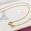 สร้อยคอเงินแท้92.5% ชุบสีทอง ลายผ่าหวายจิ๋ว หนักครึ่งสลึงตัน เส้นเล็กๆ 16-20 นิ้ว(สร้อยงานอิตาลี)