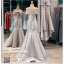 รหัส ชุดราตรียาว : PF052 - 4 ชุดแซก ชุดราตรีชุดไปงานแต่ง after party สีเทา แบบเปิดไหล่ ชุดยาวสุดหรูเหมาะใส่ออกงานกลางคืน งานแต่งงาน