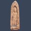 พระกรุวัดราชนัดดา เนื้อดิน ปางทวารวดี สร้างในรัชสมัย สมเด็จพระนั่งเกล้าเจ้าอยู่หัว (รัชกาลที่ ๓)