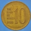 เหรียญ เงินตรา ประเทศ เกาหลีใต้ Won 1980