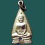 เหรียญปั๊ม พระพุทธ 2 หน้า วัดกลาง จ.อยุธยา ที่ระลึกยกช่อฟ้าหอสวดมนต์ พิมพ์ 2 หน้า เนื้อกะหลั่ยทอง สวยมาก