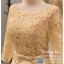 รหัส ชุดเจ้าภาพ : PFS047 ชุดแซกมีแขน ชุดราตรีสั้นหรูสีทอง สวย สง่า ชุดราตรีสั้นมีแขน