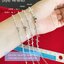 สร้อยข้อมือเงินแท้92.5% ร้อยไม้กางเขน น่ารักๆ Style Minimal ยาว Free size 7-8 นิ้ว(สร้อยงานไทย)