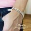 สร้อยข้อมือเงินแท้92.5% ลายเลสแบน หน้ากว้าง 7mm. หนักประมาณ 1.4 บาทตัน ยาว 7-8.5 นิ้ว(เนื้อเงินแท้)