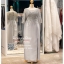 รหัส ชุดราตรีคนอ้วน : PFL080 ชุดราตรีคนอ้วน ชุดไปงานแต่ง มีแขน สวยหรู