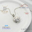 Locketเงินแท้92.5% ใส่ภาพด้านในได้ ขนาดประมาณเหรียญ 25 สตางค์(เนื้อเงินแท้)