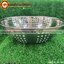 กะละมังล้างผัก รูใหญ่ สแตนเลส 40 ซม. 008-K-SL-40,Wash basin with large stainless steel holes