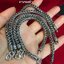 สร้อยข้อมือเงินแท้92.5% ลายถัก-งานรมดำ เหมาะสำหรับผู้ใหญ่ หนา 4 mm.(งานไทย-Handmade)