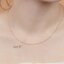 สร้อยคอเงินแท้92.5% ชุบ 2 กษัตริย์ ลายโซ่คั่นเงินตัดลาย เส้นเล็กๆ น่ารัก หนักครึ่งสลึงตัน ยาว 16-24 นิ้ว (สร้อยเงินแท้งานอิตาลี)