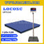 เครื่องชั่งดิจิตอล2000kg เครื่องชั่ง2ตัน ขนาดแท่น 120x120cm. พิกัดน้ำหนัก 2000kg ค่าละเอียด 200g ยี่ห้อ LOCOSC รุ่น LP7553
