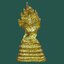 รูปเหมือนกริ่งลอยองค์ พระนาคปรก วัดนาคปรก ภาษีเจริญ จ.กรุงเทพมหานคร เนื้อกะหลั่ยทอง พิมพ์ปรก 7 เศียร