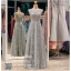 รหัส ชุดราตรี : PFL043 ชุดราตรียาว แขนกุด เสีเทาเงิน ใส่ออกงานบายเนียร์ งานพรอม ไปงานแต่งงานกลางคืน งานเดินพรหมแดง