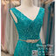 รหัส ชุดราตรี : PF068 ชุดราตรียาว แขนกุด สีเขียวมรกต คอวี งานเพชรทั้งชุด สวยหรู สง่า โดดเด่นที่สุด ใส่ออกงานกาล่าดินเนอร์ งานพรหมแดง ไปงานแต่งงาน งานบายเนียร์ หรือเป็นชุดถ่ายพรีเวดดิ้ง