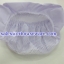 หมวกทรงแก็บด้านหลังเป็นตะข่าย มีระบาย สีขาว 044-TMV-2098