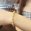 กำไลข้อมือเงินแท้ 2 กษัตริย์ งานร้อยเม็ดเงิน (เม็ดเงินอิตาลี) ชุบทองแท้หนา 1 ไมครอน งานขนาดกลางๆ ค่ะ (เรือนเงินแท้92.5%) สำเนา สำเนา