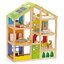 บ้านตุ๊กตา Hape Wooden 6 Room All Season Furnished Play Toy Dollhouse with Accessories