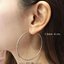 ต่างหูเงินแท้92.5% แบบเกี่ยว ห่วงกลม มีหลายขนาดให้เลือก ความหนา 2.0mm.(เนื้อเงินแท้)