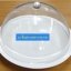ฝาครอบอะคริลิคทรงกลม +พร้อมจานเมลามีนสีครีมขาว 005-JS-CPC12-SET2 The cover the acrylic sphere. + And melamine dish, creamy white.