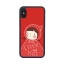 iPhoneXR เคสขอบนิ่มพิมพ์ลายแปะหลัง ลาย8