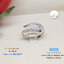 แหวนเงินแท้92.5% ประดับเพชร cz หน้ากว้าง 8mm. size 5-9(แหวนปรับขนาดได้)(เรือนเงินแท้)
