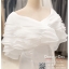 รหัส ชุดราตรียาว :BB144 ชุดแซก ชุดราตรียาวสีขาวมีแขนงานสวยมากๆ เปิดไหล่ เรียบหรู ประดับคริสตัสที่เอวเพิ่มความหรูหร่า