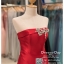 รหัส ชุดไปงานแต่งงาน : PFL026 ชุดราตรียาว สีแดง ผ้าไหม เกาะอกปักคริสตอล กระโปรงหางปลา สวยหรูสง่ามาก ใส่ไปงานแต่งงานกลางคืน งานกาล่าดินเนอร์ ชุดงานเลี้ยง ชุดพิธีกร งานพรอม งานบายเนียร์ งานเดินพรหมแดง ถ่ายพรีเวดดิ้ง