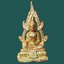 รูปเหมือนหล่อ สมเด็จ องค์ปฐม วัดโขงขาว จ.เชียงใหม่ หลวงพ่อฤาษีลิงดำ วัดท่าซุง ปี 2521 เนื้อตะกั่วชุบทอง สร้างจำนวน 3,000 องค์ ขนาด 2 x 3.7 cm.