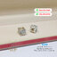 จี้เงินแท้92.5% ทรง Box ประดับเพชร cz หน้ากว้าง 0.9 cm.(วงใน 0.5cm.)(เนื้อเงินแท้)