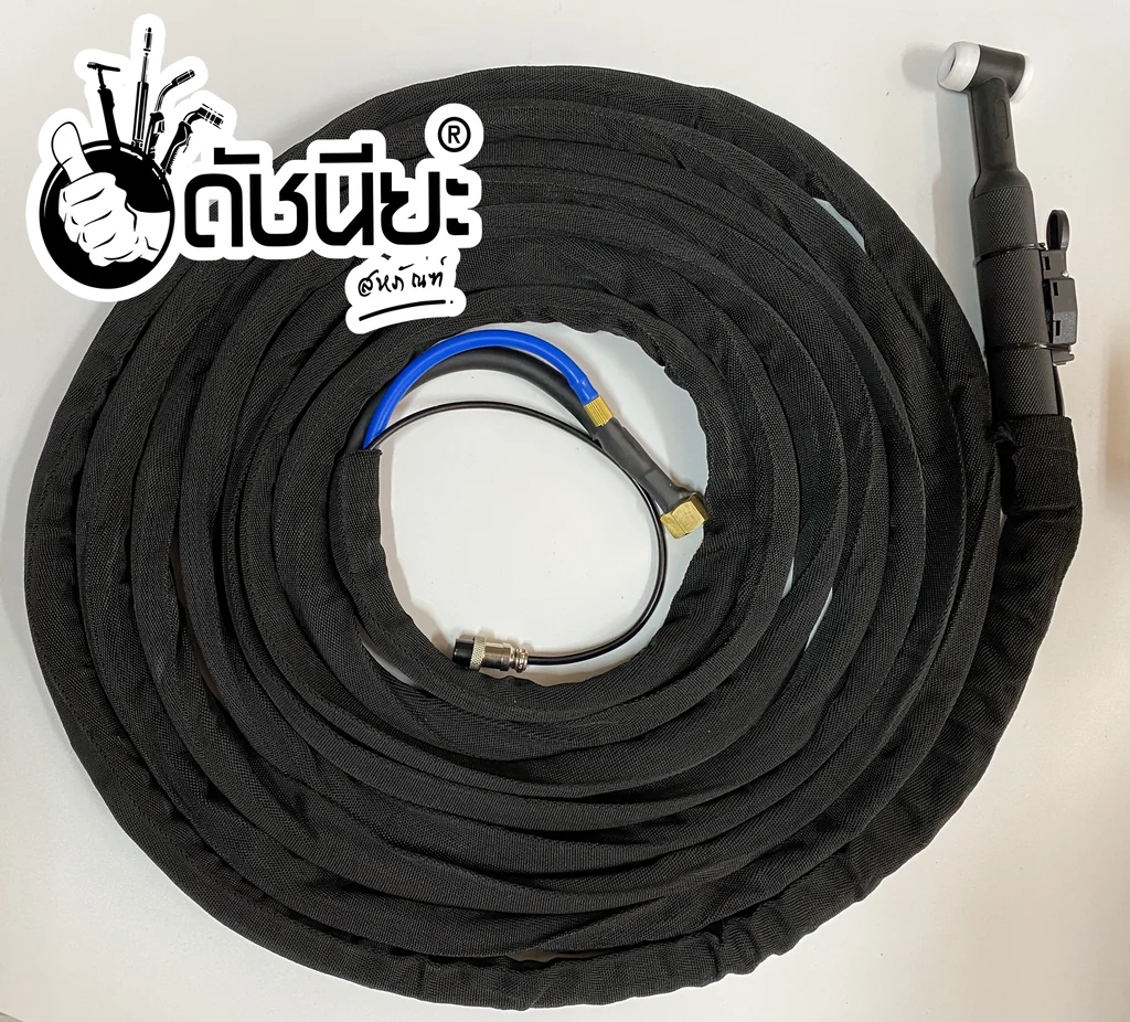 สายเชื่อม อาร์กอน WP26 แก๊สรวม สายผ้ากันสะเก็ดไฟยาว 8เมตร TIG Torch with Accessories WP26 Fireproof Jacket SET high Quality Length 8m สายเชื่อม อาร์กอน WP26 แก๊สรวม สายผ้ากันสะเก็ดไฟยาว 8เมตร TIG Torch with Accessories WP26 Fireproof Jacket SET high Quality Length 8m