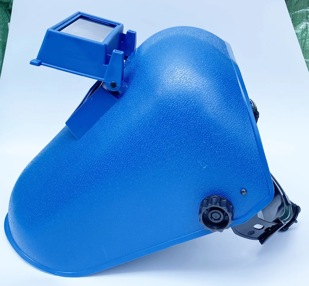 สีฟ้า หน้ากากเชื่อมโลหะแบบสวมหัวรุ่นใหม่ เกรดที่ดีที่สุด Welding Helmet high Quality หนากว่าหน้ากากเชื่อมทั่วไป2เท่า ทนทานไม่แตกหักง่าย มีปุ่มหมุนปรับระดับให้พอดีกับศีรษะ เลื่อนหน้ากากเข้า-ออกได้ สีฟ้า หน้ากากเชื่อมโลหะแบบสวมหัวรุ่นใหม่ เกรดที่ดีที่สุด Welding Helmet high Quality หนากว่าหน้ากากเชื่อมทั่วไป2เท่า ทนทานไม่แตกหักง่าย มีปุ่มหมุนปรับระดับให้พอดีกับศีรษะ เลื่อนหน้ากากเข้า-ออกได้