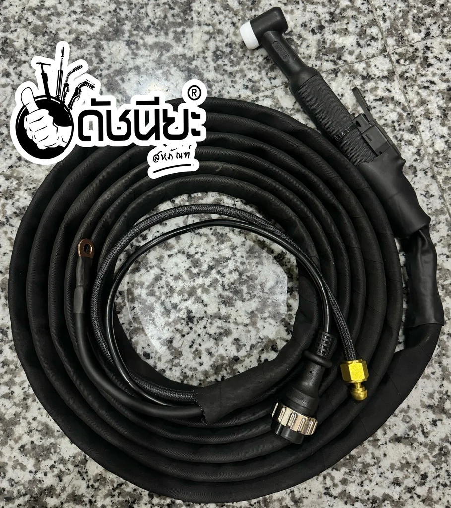 สายเชื่อม อาร์กอน WP26 ท้ายพานา สายกันสะเก็ดไฟยาว 5เมตร TIG Torch with Accessories WP26 Pana Fireproof Jacket SET high Quality Length 5m สายเชื่อม อาร์กอน WP26 ท้ายพานา สายกันสะเก็ดไฟยาว 5เมตร TIG Torch with Accessories WP26 Pana Fireproof Jacket SET high Quality Length 5m