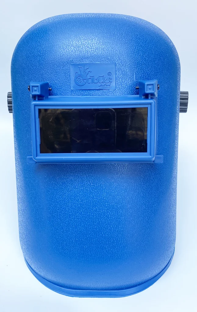 สีฟ้า หน้ากากเชื่อมโลหะแบบสวมหัวรุ่นใหม่ เกรดที่ดีที่สุด Welding Helmet high Quality หนากว่าหน้ากากเชื่อมทั่วไป2เท่า ทนทานไม่แตกหักง่าย มีปุ่มหมุนปรับระดับให้พอดีกับศีรษะ เลื่อนหน้ากากเข้า-ออกได้ สีฟ้า หน้ากากเชื่อมโลหะแบบสวมหัวรุ่นใหม่ เกรดที่ดีที่สุด Welding Helmet high Quality หนากว่าหน้ากากเชื่อมทั่วไป2เท่า ทนทานไม่แตกหักง่าย มีปุ่มหมุนปรับระดับให้พอดีกับศีรษะ เลื่อนหน้ากากเข้า-ออกได้