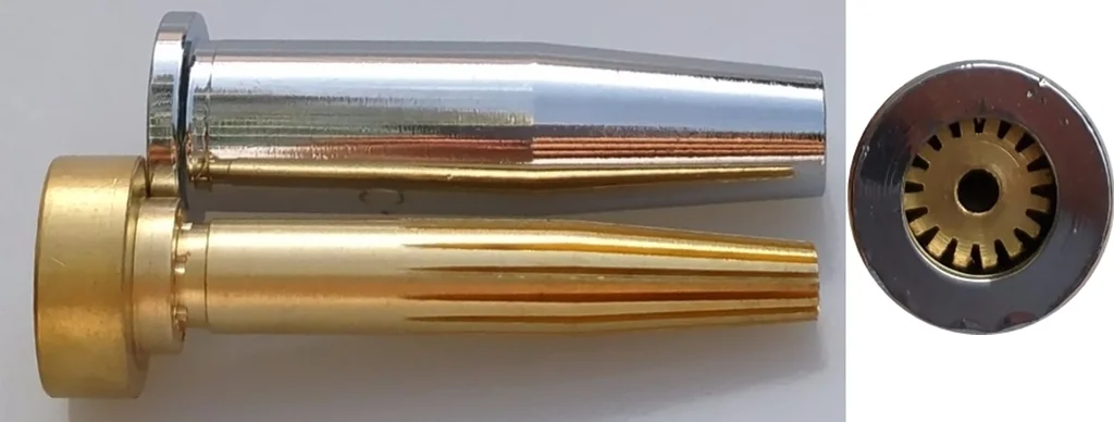 หัวตัดแก๊สสีเงิน LPG เบอร์ 1 (6290-1NX)