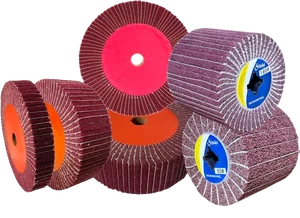 ล้อขัดใยสังเคราะห์ผสมผ้าทราย Drawing Wheel with sandpaper ล้อขัดใยสังเคราะห์ผสมผ้าทราย Drawing Wheel with sandpaper