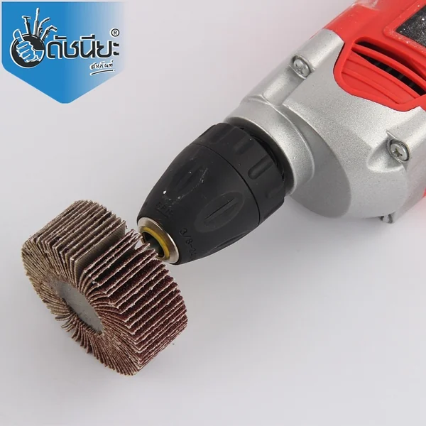 ล้อทรายมีแกน6มม.ขนาด SIZE 80x25x6MM.เบอร์ GRIT#60 SANDING FLAP MOUNTED WHEEL ขัดเจียร์ตามซอกมุม พื้นผิวโค้ง เหมาะกับงานขัดวัสดุชิ้นเล็กๆ บริเวณที่เข้าถึงได้ยาก ดัชนียะ สหภัณฑ์ image 3 ล้อทรายมีแกน6มม.ขนาด SIZE 80x25x6MM.เบอร์ GRIT#60 SANDING FLAP MOUNTED WHEEL ขัดเจียร์ตามซอกมุม พื้นผิวโค้ง เหมาะกับงานขัดวัสดุชิ้นเล็กๆ บริเวณที่เข้าถึงได้ยาก ดัชนียะ สหภัณฑ์ image 3