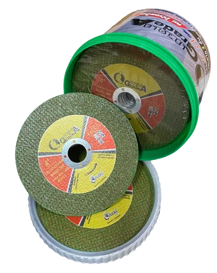 50ใบ สีเขียว ใบตัด4นิ้วบาง1มม.ใย2 ชั้น GREEN CUTTING DISC4" DOUBLE NET 107x1.0x16MM.=50pcs. สำหรับตัดสแตนเลส เหล็ก อลูมิเนียม เหล็กหล่อ อัลลอยสตีล คม ไร้รอยไหม้ รอยตัดไม่เป็นสนิม ใบตัดเหล็ก ดัชนียะ สหภัณฑ์ image 3