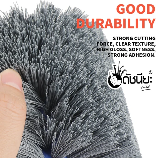 ลูกขัดแปรงไนล่อนสีเทา เบอร์#80 PTX ขนาด SIZE 120x100MM. NYLON DRAWING WHEEL GRAY GRIT#80 ลบคมขัดสีงานไม้เฟอร์นิเจอร์แกะสลัก ขัดพื้นผิวที่ไม่สม่ำเสมอของวัสดุทุกชนิด ดัชนียะ สหภัณฑ์ image 10