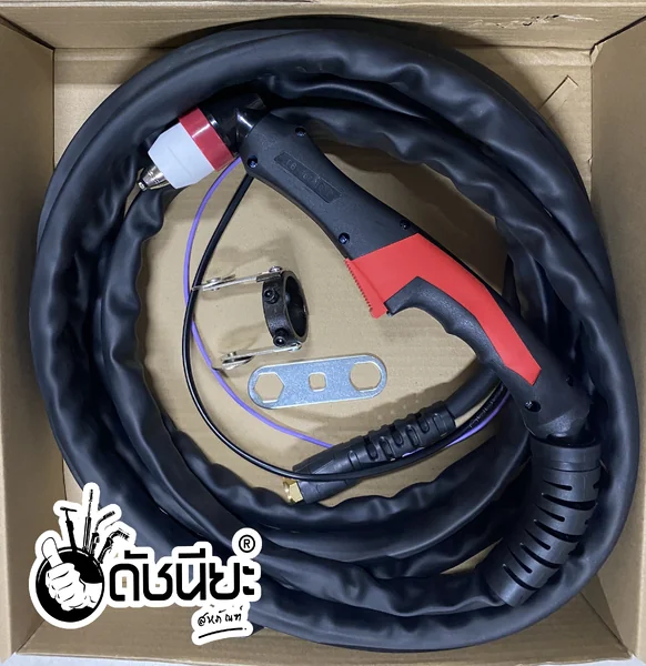 สายตัด พลาสม่า P-80 ยาว5เมตร20เซนติเมตร P80 Plasma Cutting Torch 5m.สำหรับเครื่องตัดพลาสม่า CUT-40,CUT-60,CUT-80,CUT-100,CUT-120 ดัชนียะ สหภัณฑ์ image 3