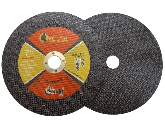 5ใบ ใบตัด7นิ้วใย2ชั้น สีดำ BLACK CUTTING DISC 180x1.6x22MM.DOUBLE NET=5pcs.สามารถตัดเหล็กและสแตนเลสได้ในแผ่นเดียวกัน ใบตัดเหล็ก ดัชนียะ สหภัณฑ์ image 4