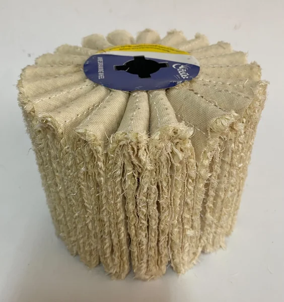 ลูกขัดผ้าปอ PTX SISAL DRAWING WHEEL SIZE 120x100MM. ขัดเก็บผิว ขัดหยาบ ขัดลบรอย เกลี่ยผิว ลบคม ขัดเงา ต้องใช้คู่กับยาขัดไขปลาวาฬสีขาว ดัชนียะ สหภัณฑ์ image 4